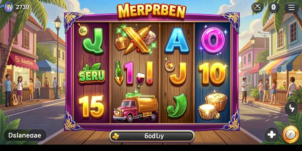 Screenshot gameplay seru permainan Slot 2739 yang menarik.