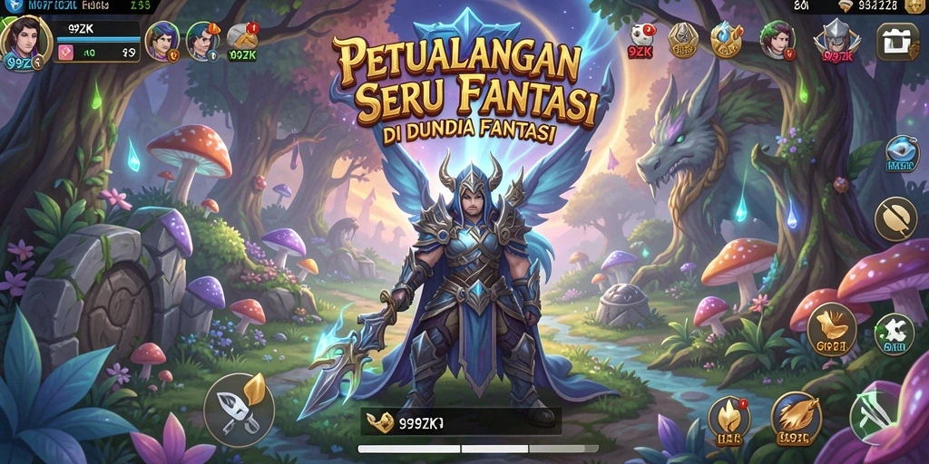 Tampilan gameplay 99ZK yang menampilkan petualangan yang mengesankan.