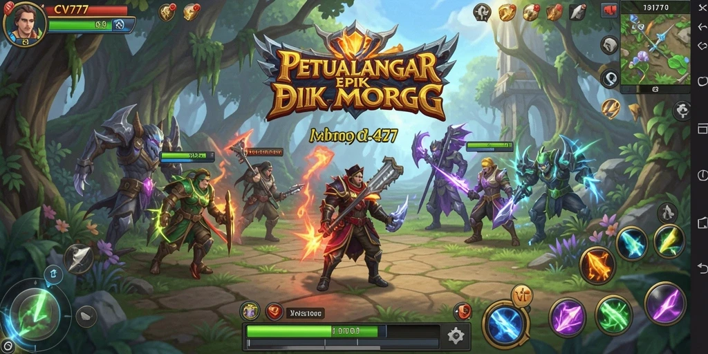 Tampilan gameplay menakjubkan dalam dunia MMORPG CV777.