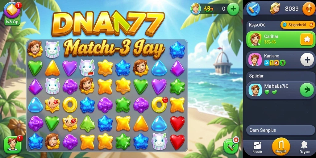 Tampilan gameplay DANA777 yang seru dan penuh warna.