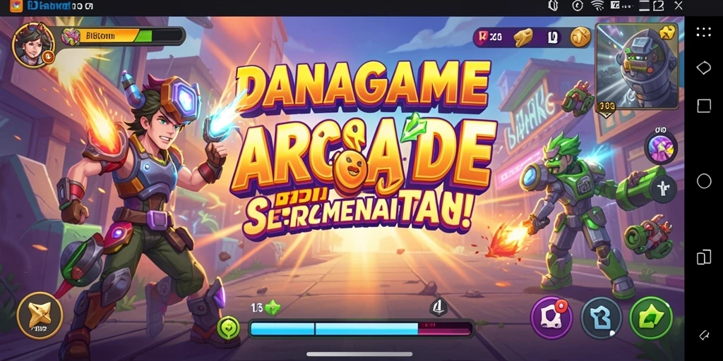 Tampilan gameplay seru dalam DANAGAME yang penuh tantangan.