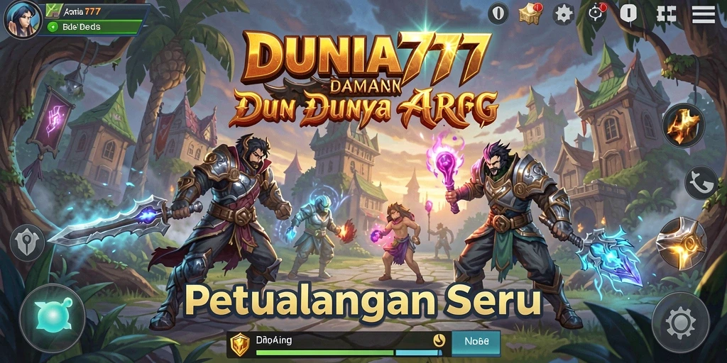 Tampilan gameplay DUNIA777 yang penuh aksi dan petualangan.
