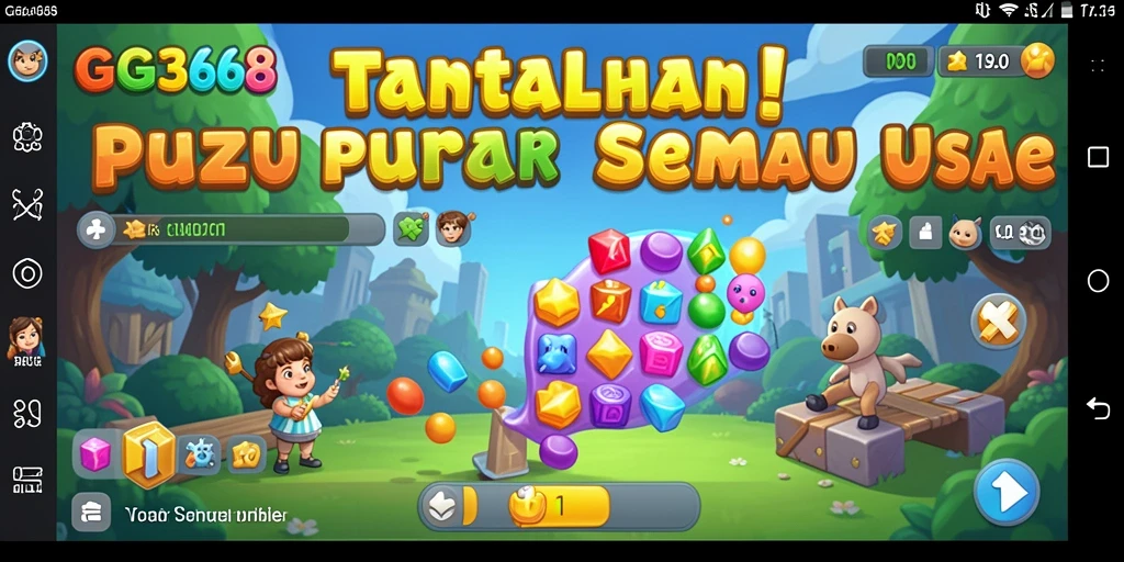 Screenshot GG368 menampilkan gameplay menarik pada level puzzle.