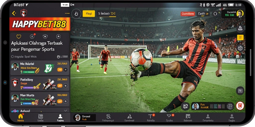 Tampilan gameplay seru dalam game olahraga HAPPYBET188.
