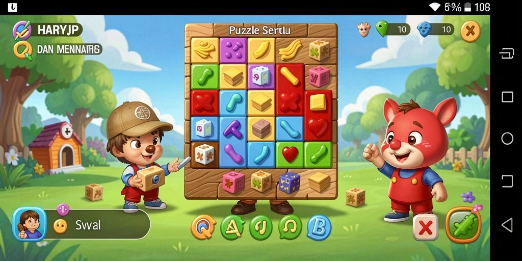Tampilan gameplay HARAPJP dengan berbagai puzzle menantang.
