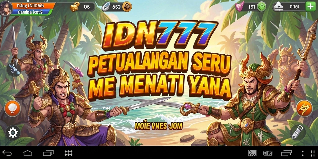Screenshot gameplay IDN777 menampilkan karakter sedang menjelajahi dunia petualangan.