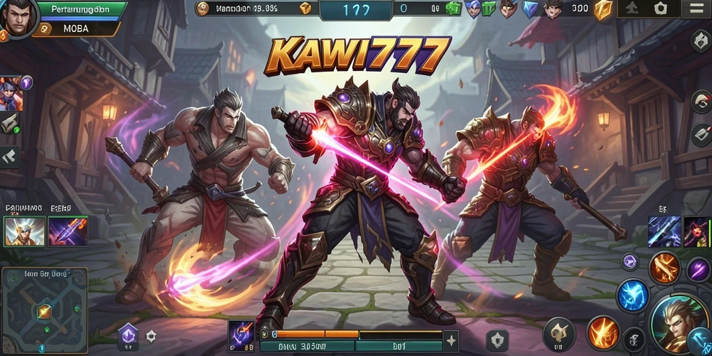 Gameplay seru di arena pertarungan KAWI777.