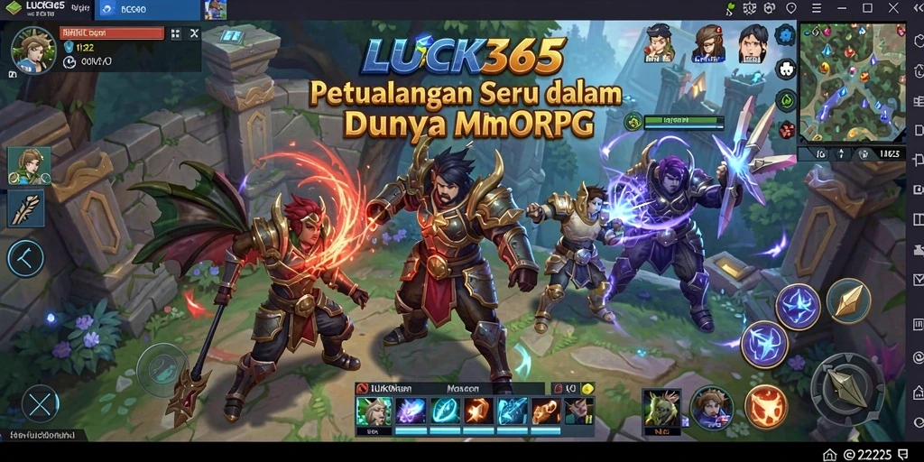 Screenshot gameplay LUCK365 menampilkan aksi seru dalam petualangan MMORPG.
