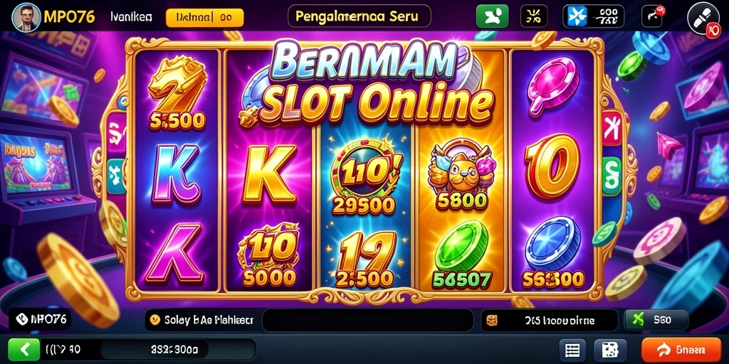 Screenshot gameplay MPO76 menampilkan mesin slot yang menarik dengan grafik memukau.