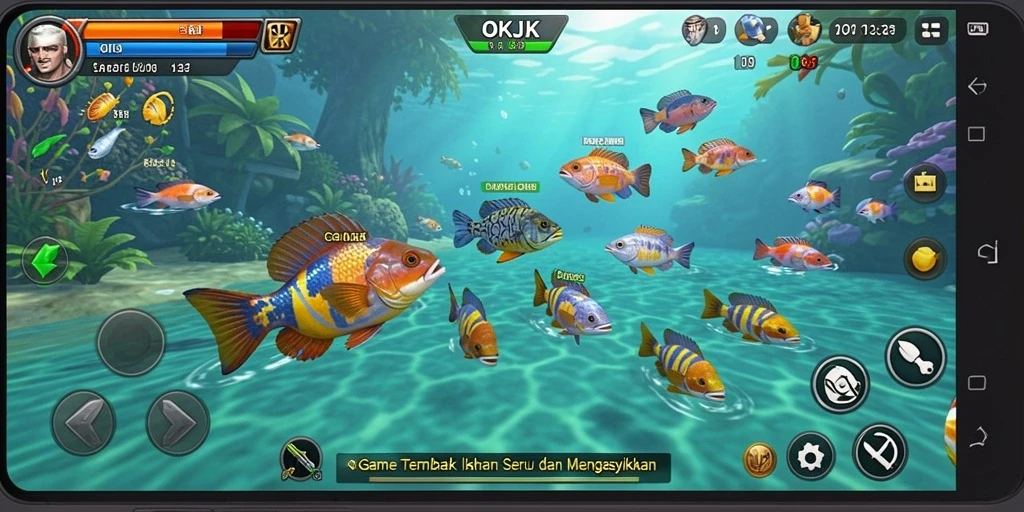 Tampilan screenshot gameplay Tembak Ikan yang seru di OKJK.