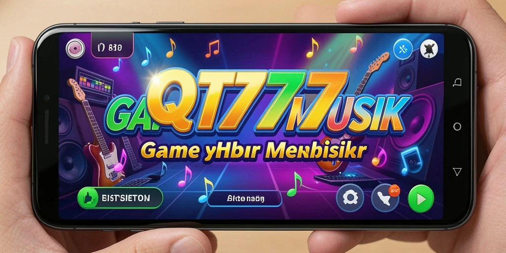 Tampilan gameplay QT777 dengan musik yang seru dan interaktif.