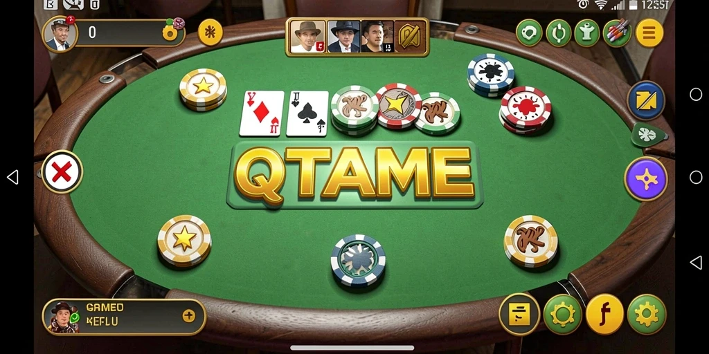 Tampilan gameplay QTGAME yang seru dan interaktif.