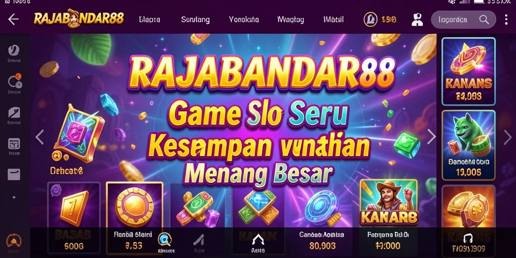 Tampilan gameplay seru dari RAJABANDAR88 yang mengasyikkan.