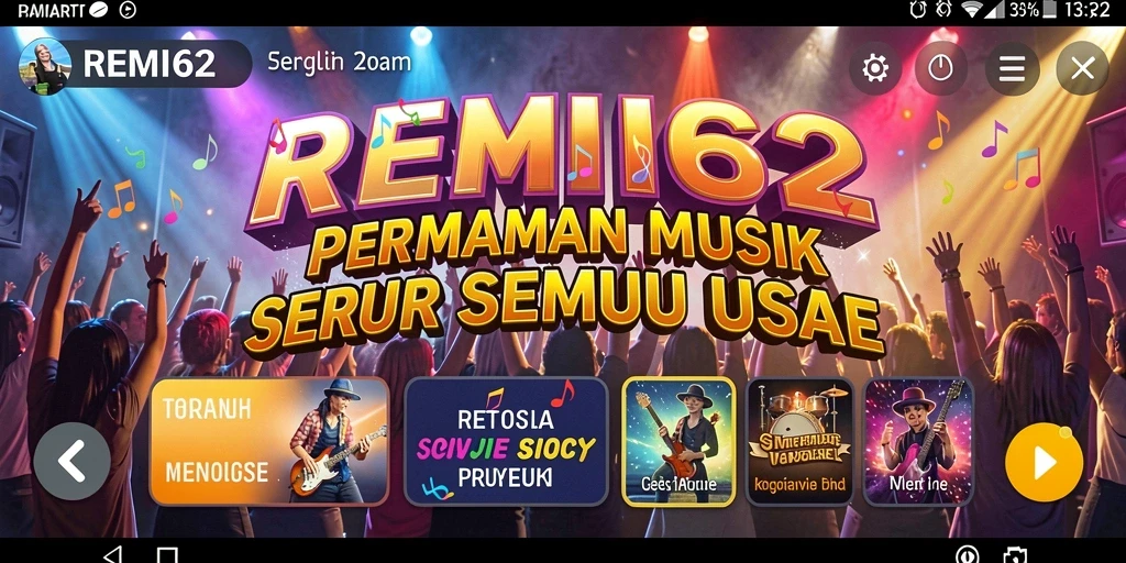 Tampilan gameplay REMI62 yang mendebarkan dan interaktif.