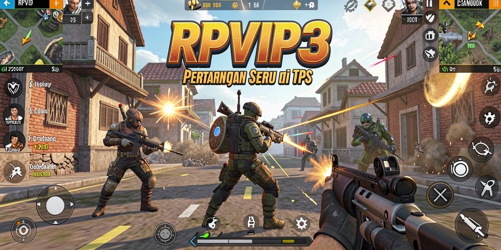 Tampilan gameplay TPS RPVIP3 yang seru dan menantang.
