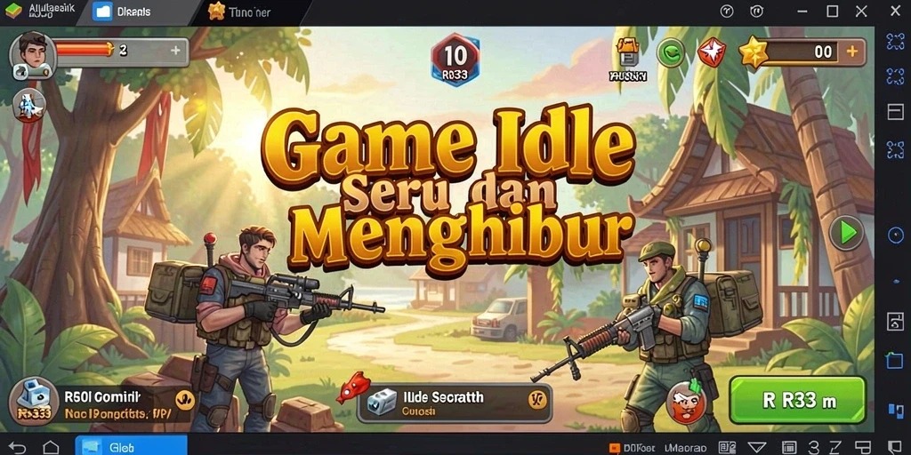 Screenshot gameplay RR33 yang menampilkan aktivitas Idle yang menarik.