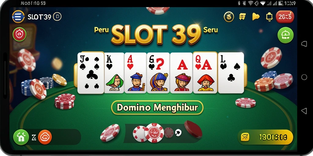 Tampilan gameplay SLOT39 yang menarik dan interaktif saat bermain Domino.