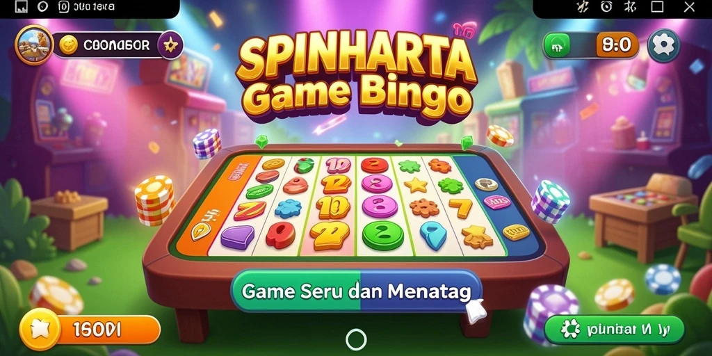 Gameplay seru SPINHARTA dengan grafis memukau.