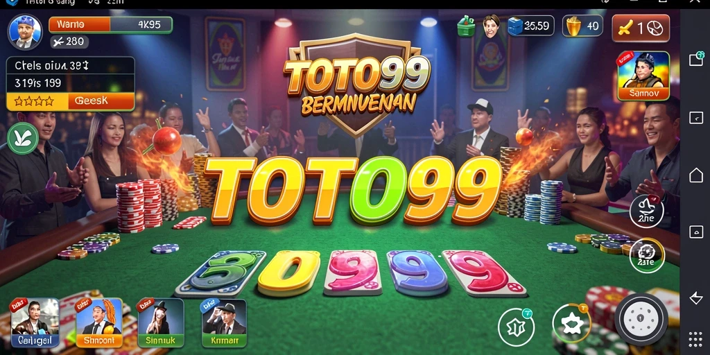 Screenshot gameplay TOTO99 menampilkan pengalaman perjudian yang realistis.