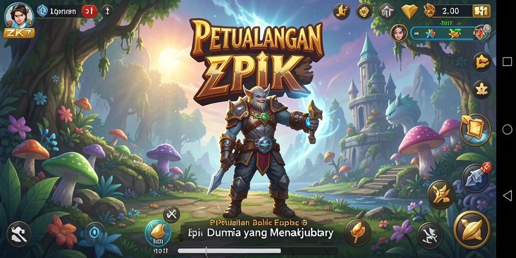 Tampilan screenshot ZK7 menampilkan aksi mendebarkan dari gameplay petualangan yang intens.